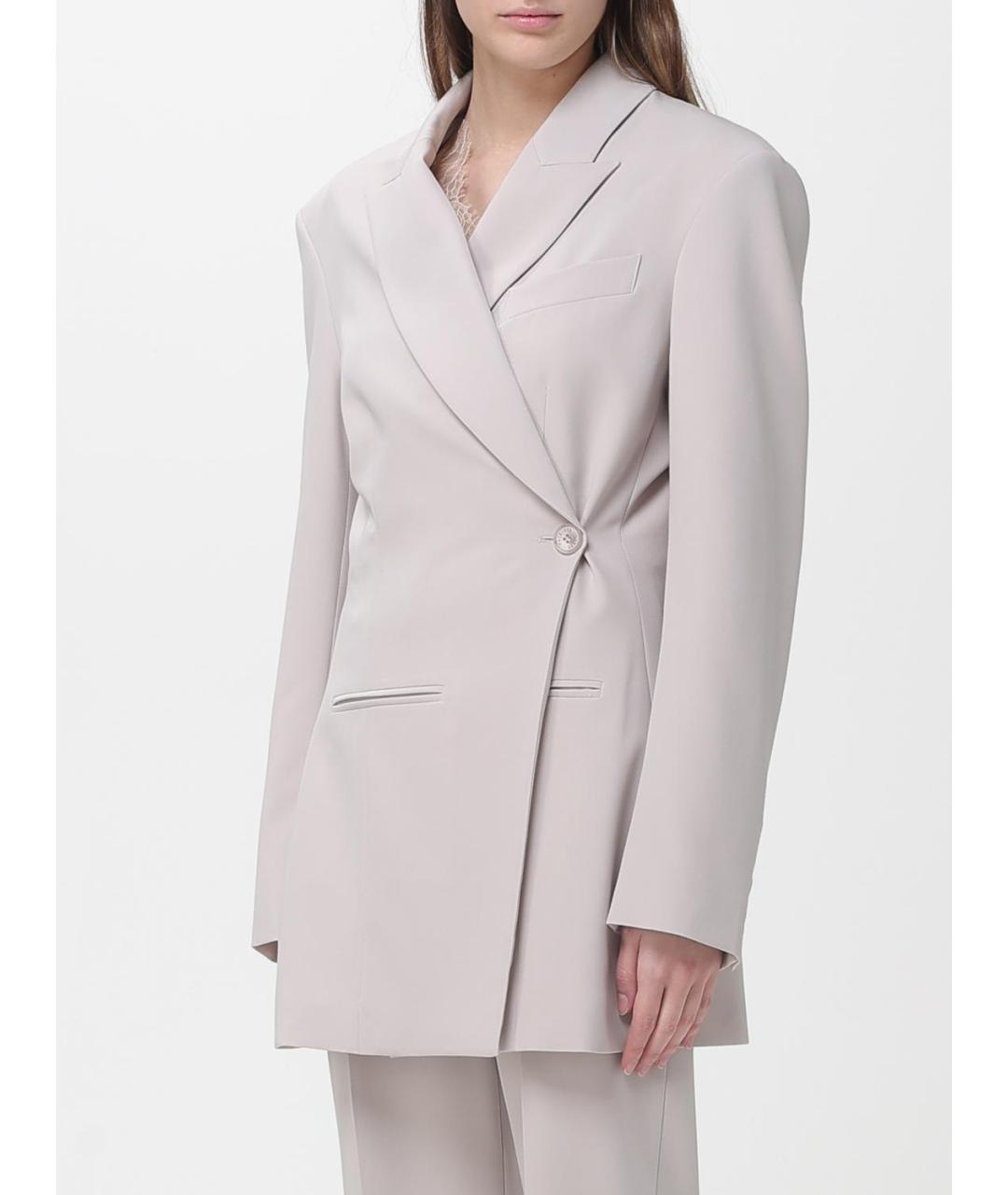 PATRIZIA PEPE Серый жакет/пиджак, фото 4