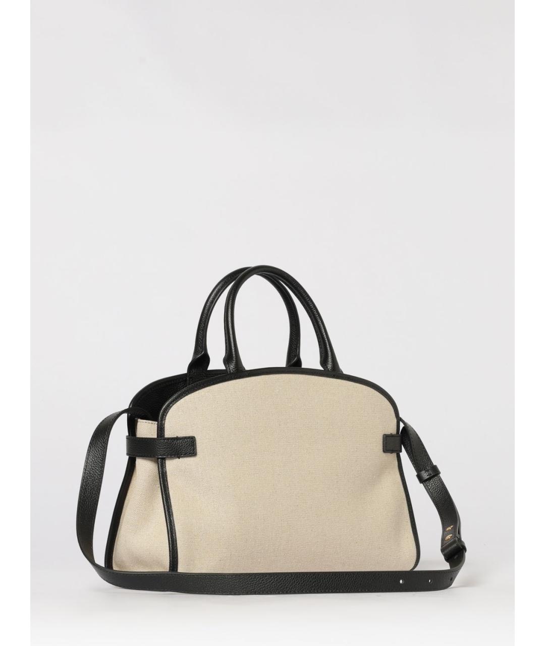 COCCINELLE Бежевая тканевая сумка через плечо, фото 2