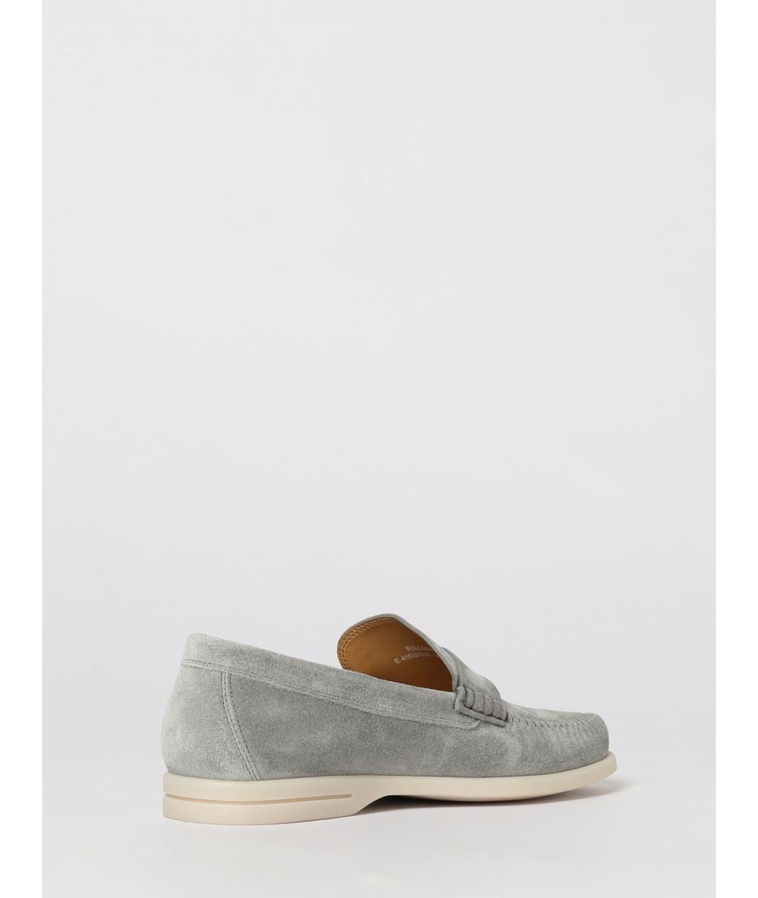 BALLY Голубые замшевые лоферы, фото 3