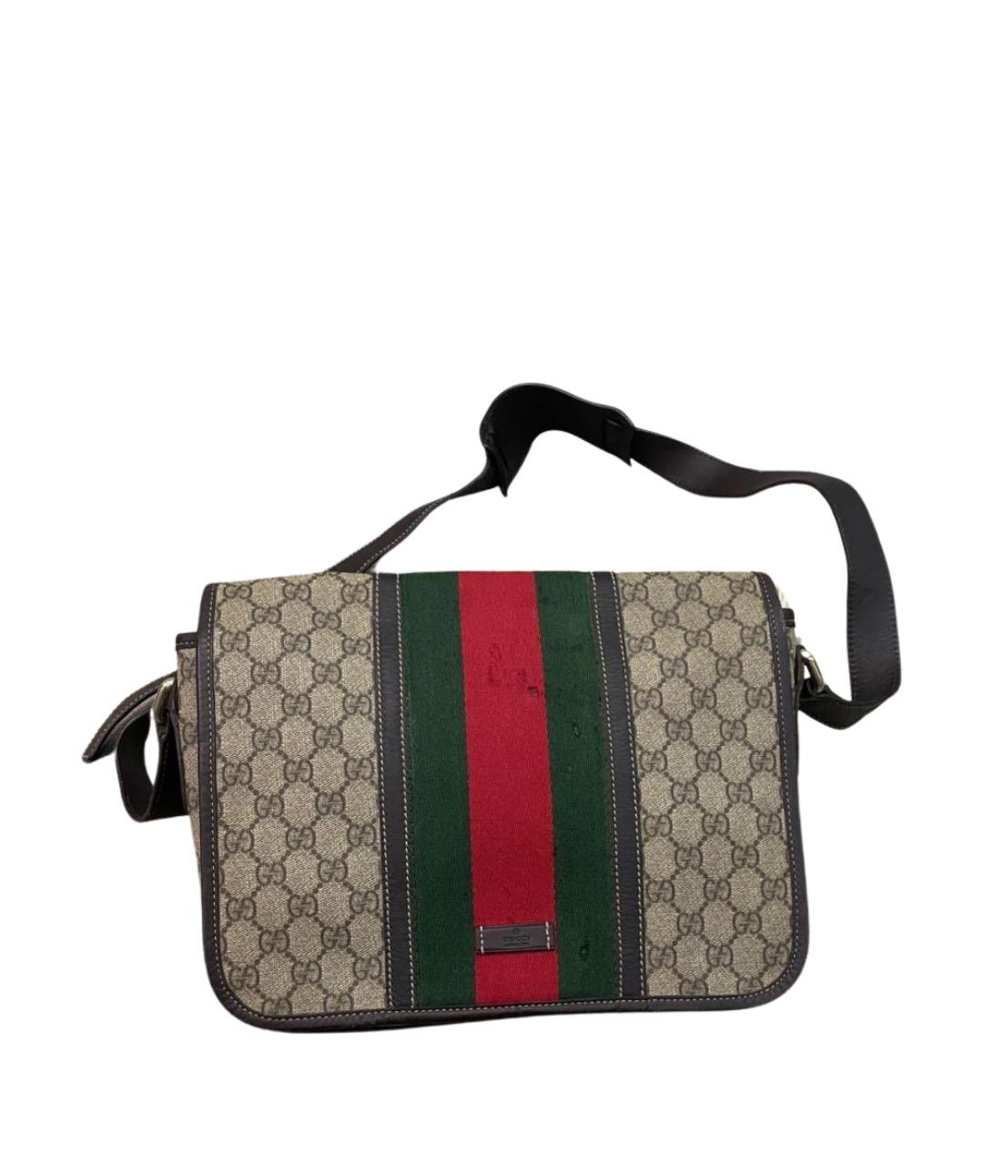 GUCCI Бежевая барсетка, фото 1