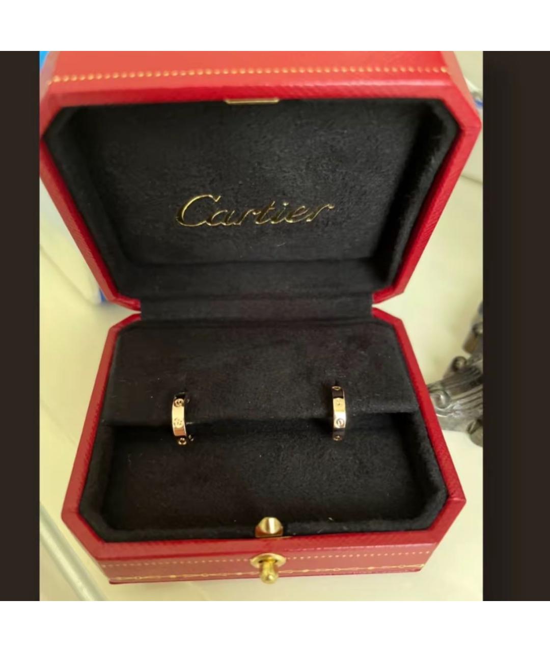 CARTIER Розовые серьги из розового золота, фото 5