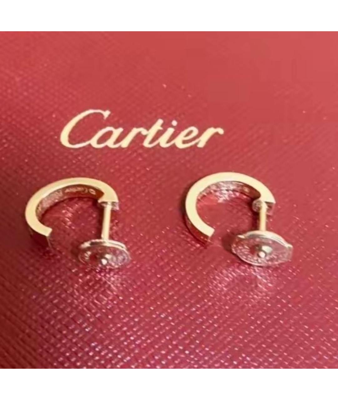 CARTIER Розовые серьги из розового золота, фото 6