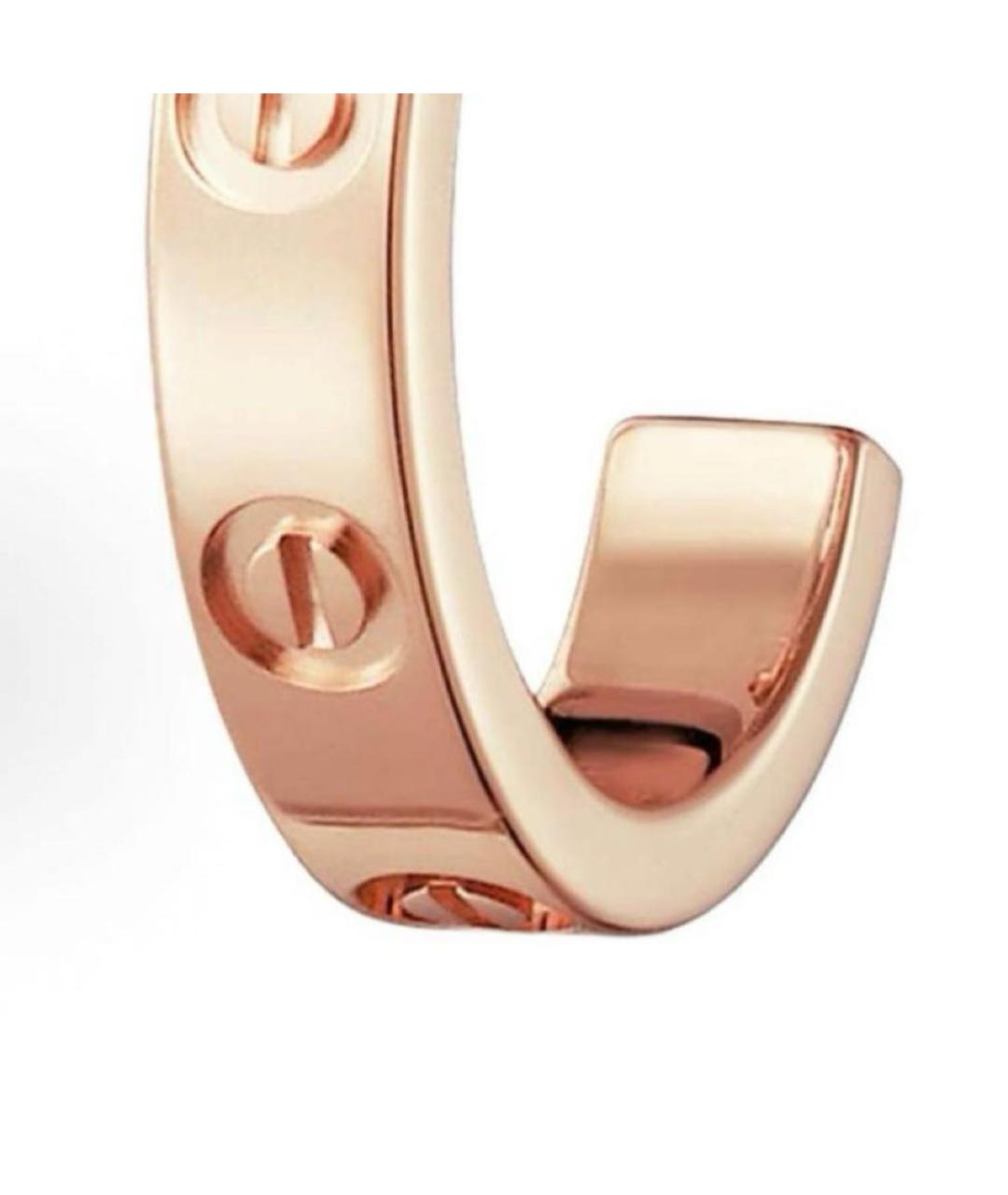 CARTIER Розовые серьги из розового золота, фото 3