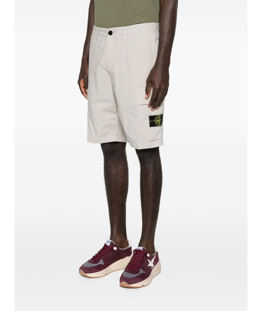 STONE ISLAND Хлопковые шорты, фото 3