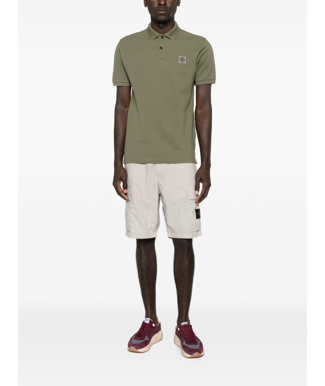 STONE ISLAND Хлопковые шорты, фото 4