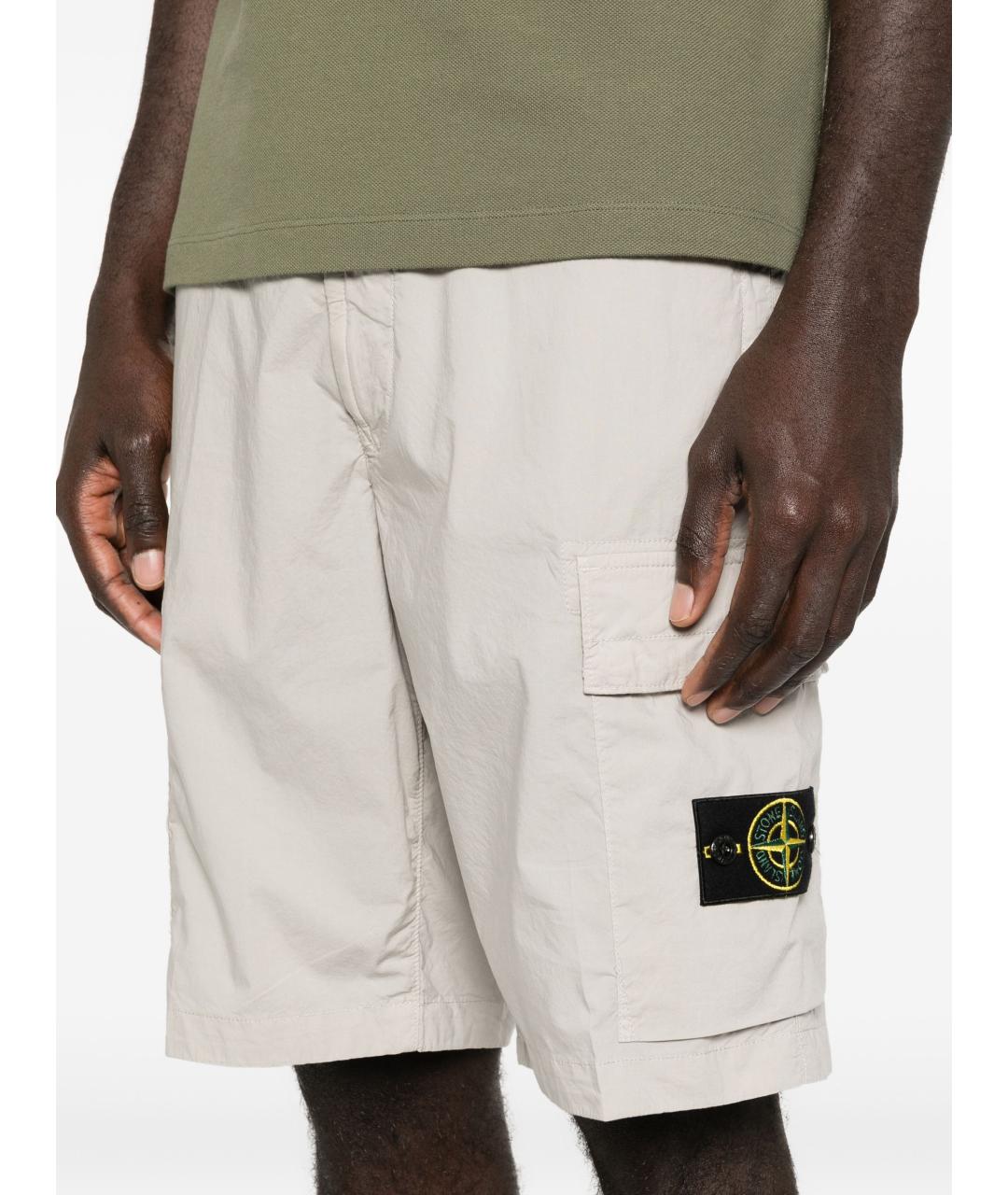 STONE ISLAND Хлопковые шорты, фото 5