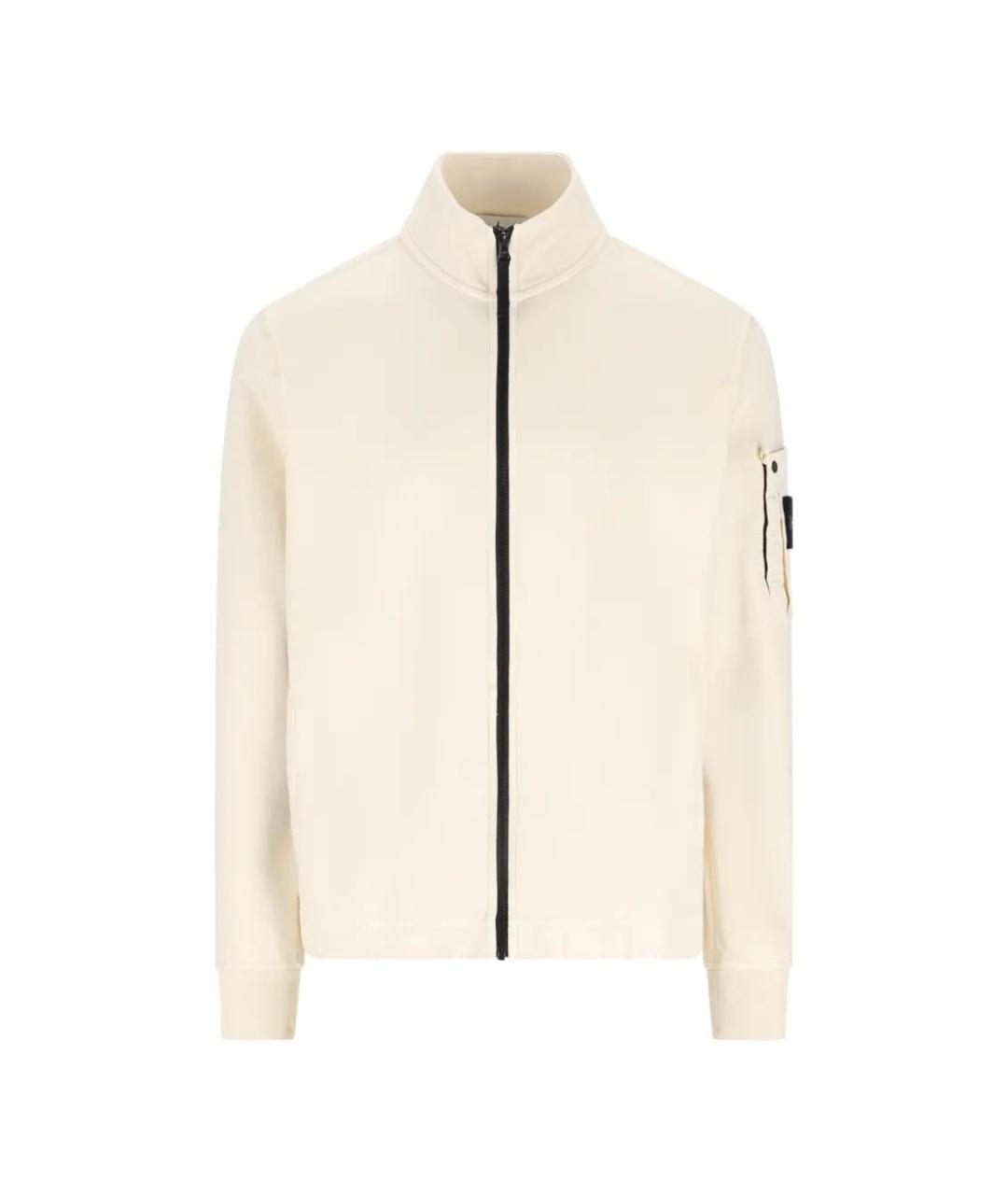 STONE ISLAND Бежевая хлопковая куртка, фото 1