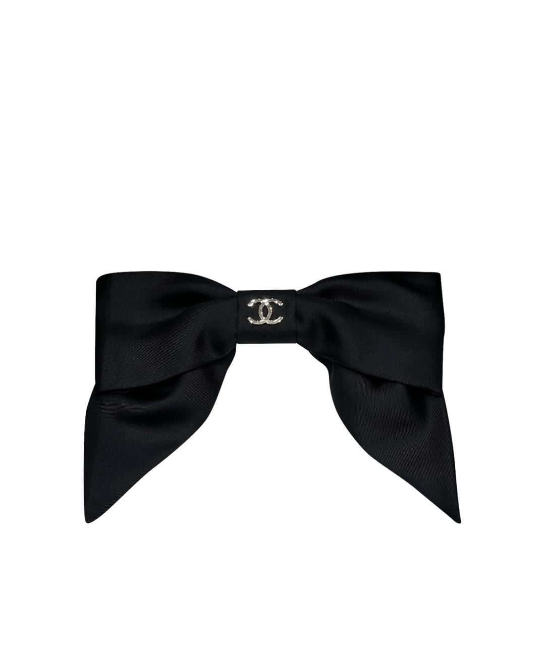 CHANEL Черная заколка, фото 9