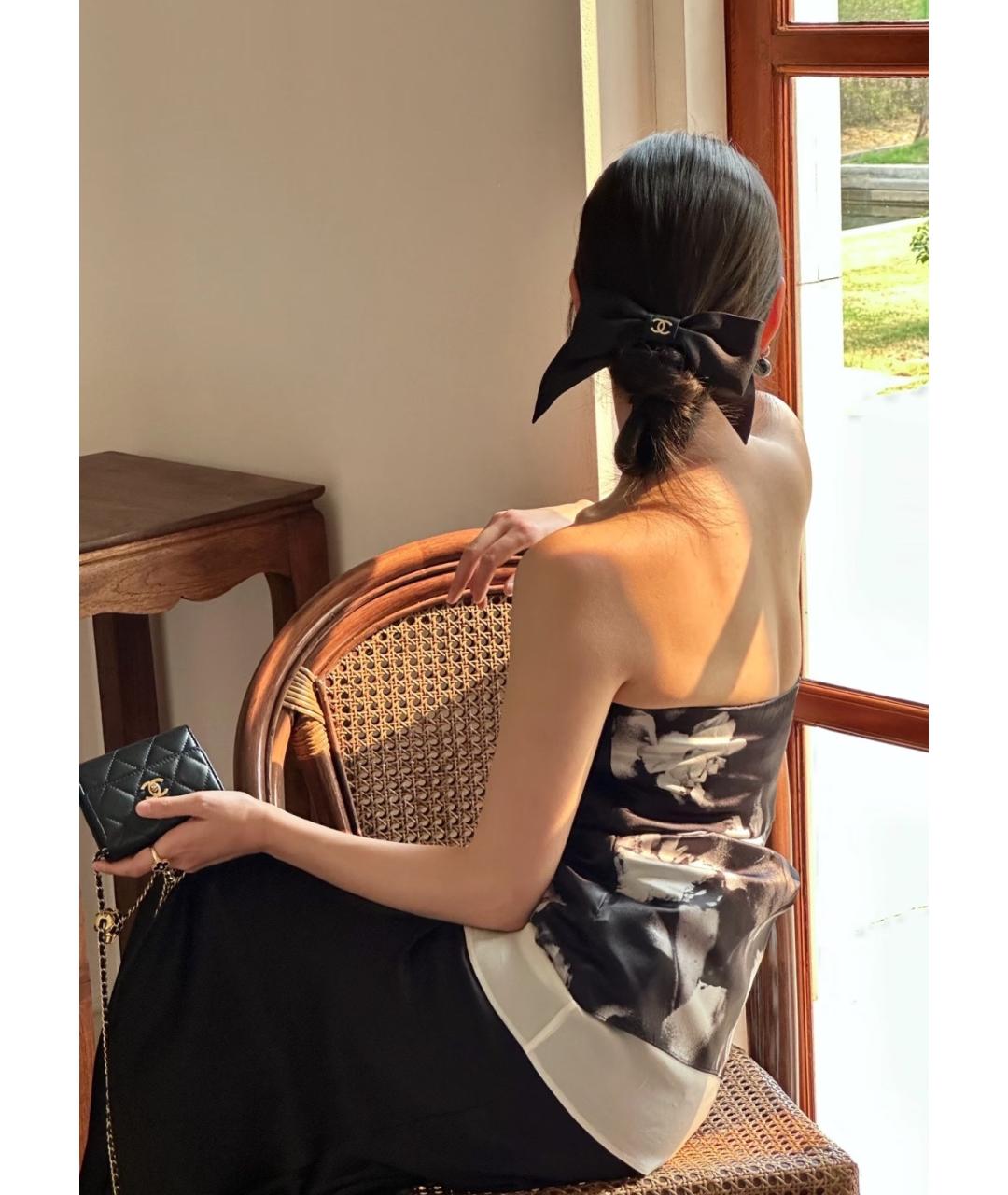 CHANEL Черная заколка, фото 8