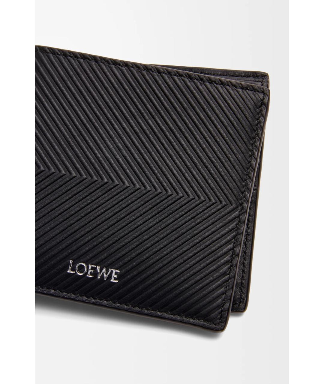 LOEWE Черный кожаный кошелек, фото 5