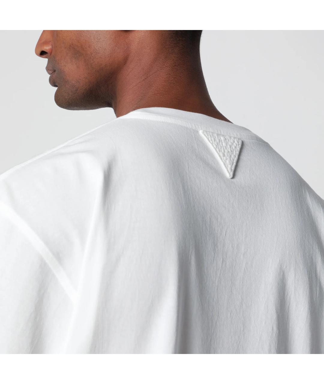 BOTTEGA VENETA Белая хлопковая футболка, фото 5