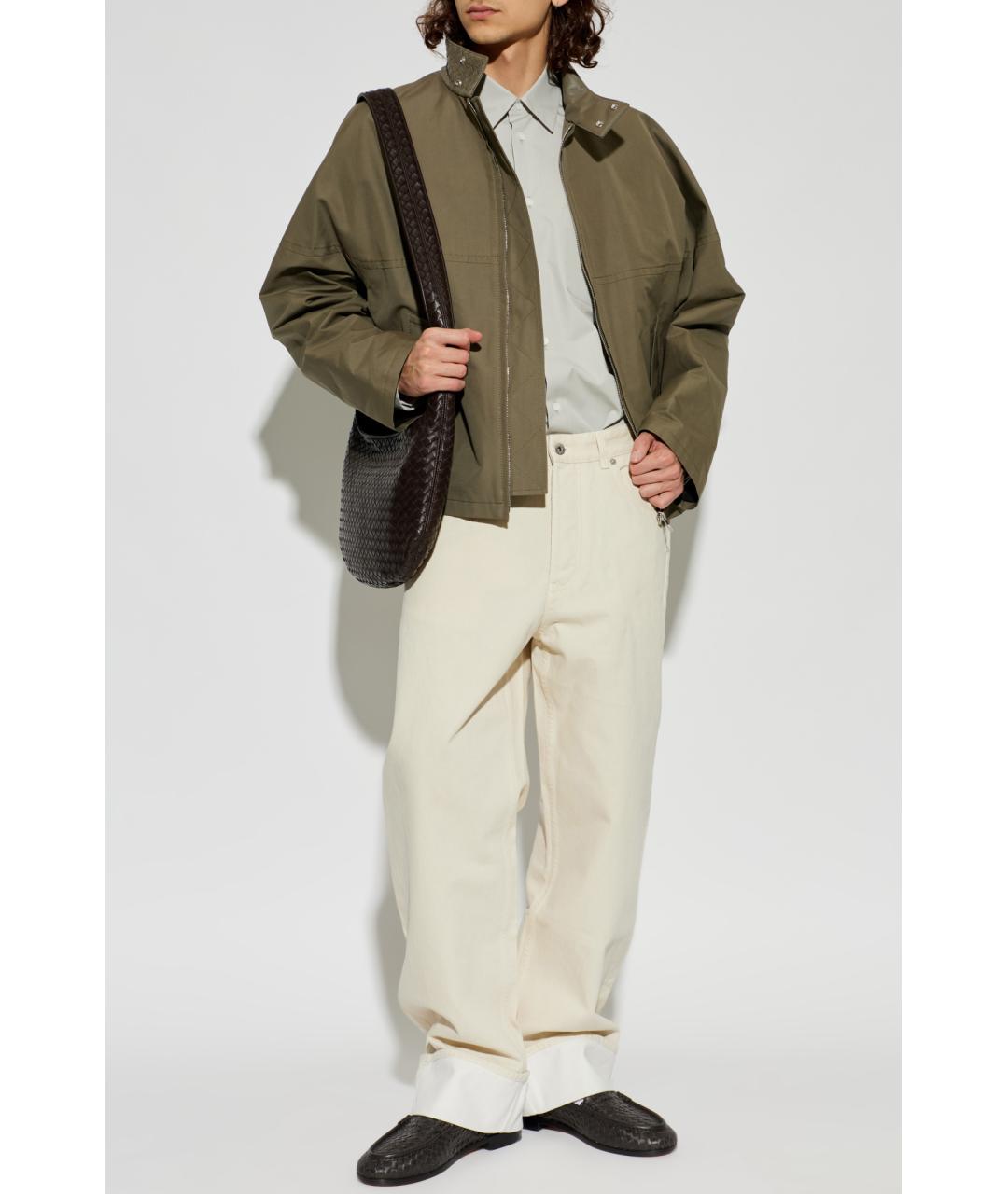 BOTTEGA VENETA Хаки хлопковая куртка, фото 2