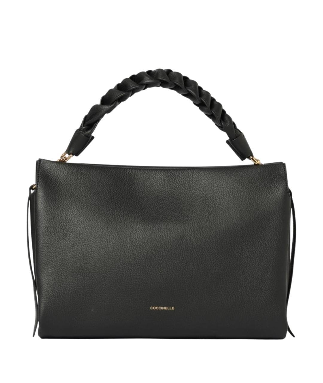 COCCINELLE Черная кожаная сумка через плечо, фото 1