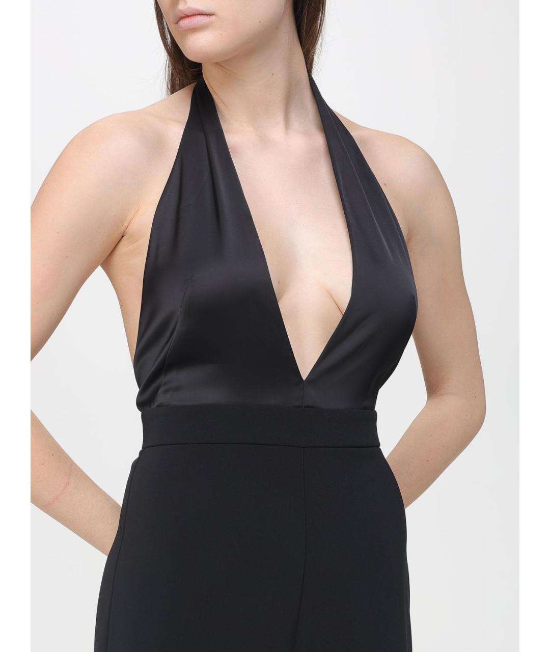 PATRIZIA PEPE Черный креповый комбинезон, фото 3