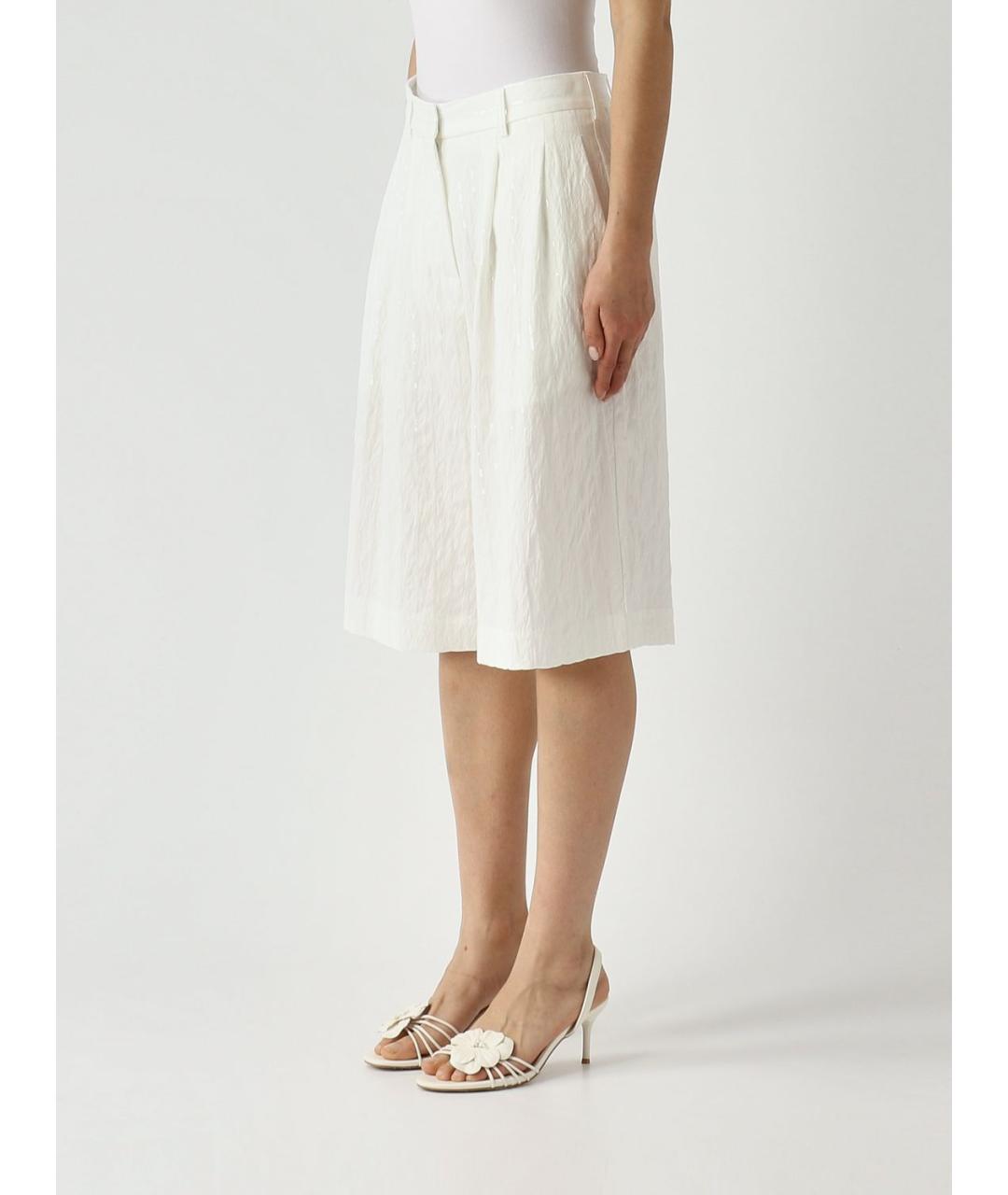 MEIMEIJ Белые вискозные шорты, фото 4