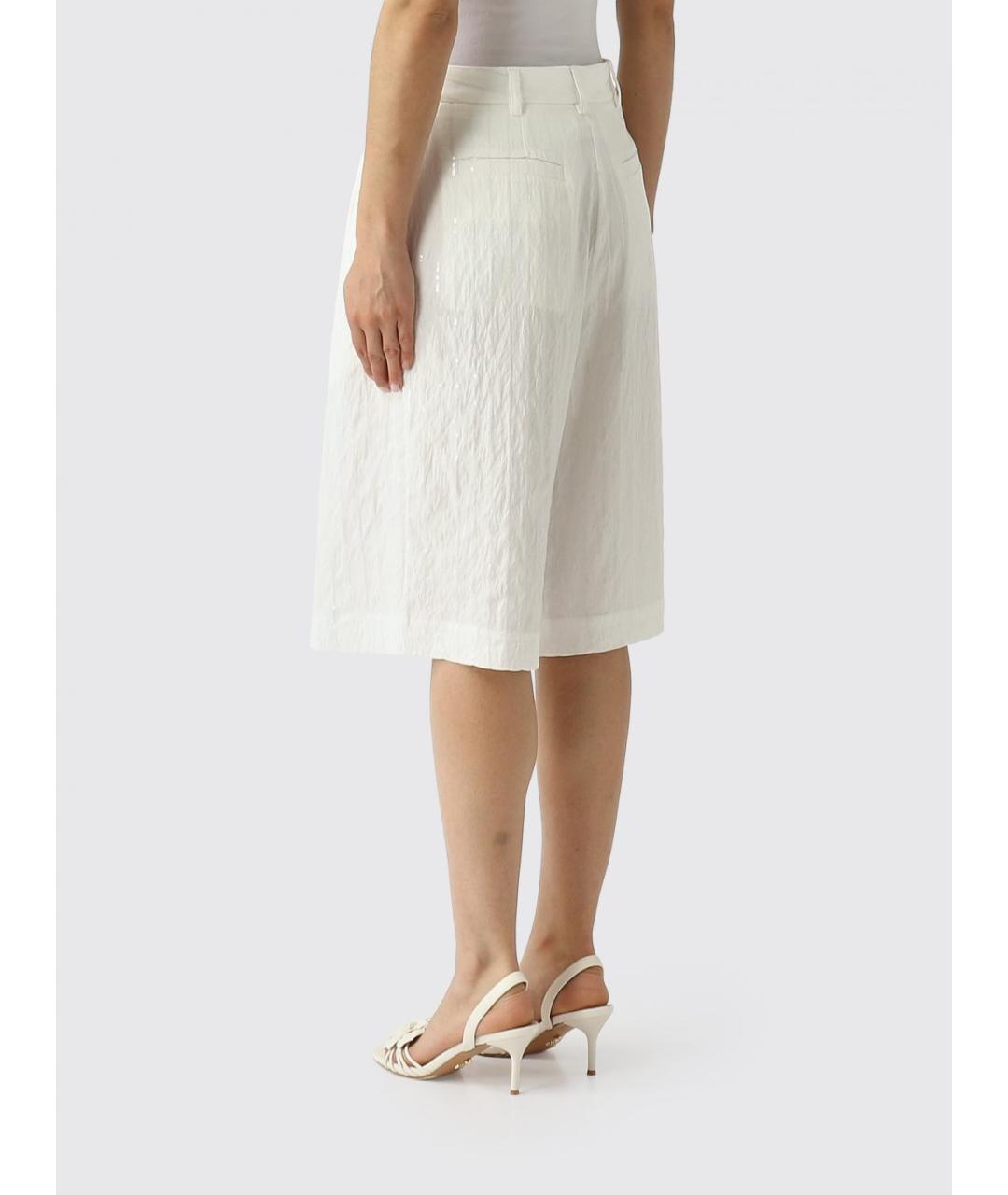 MEIMEIJ Белые вискозные шорты, фото 2