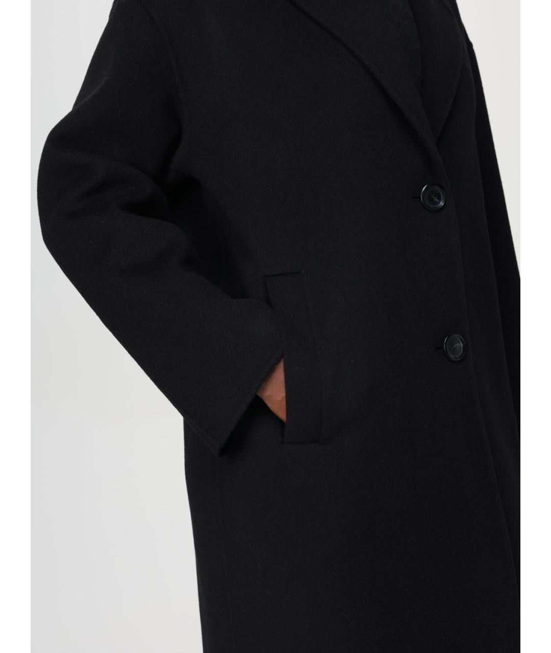 PINKO Черное шерстяное пальто, фото 4