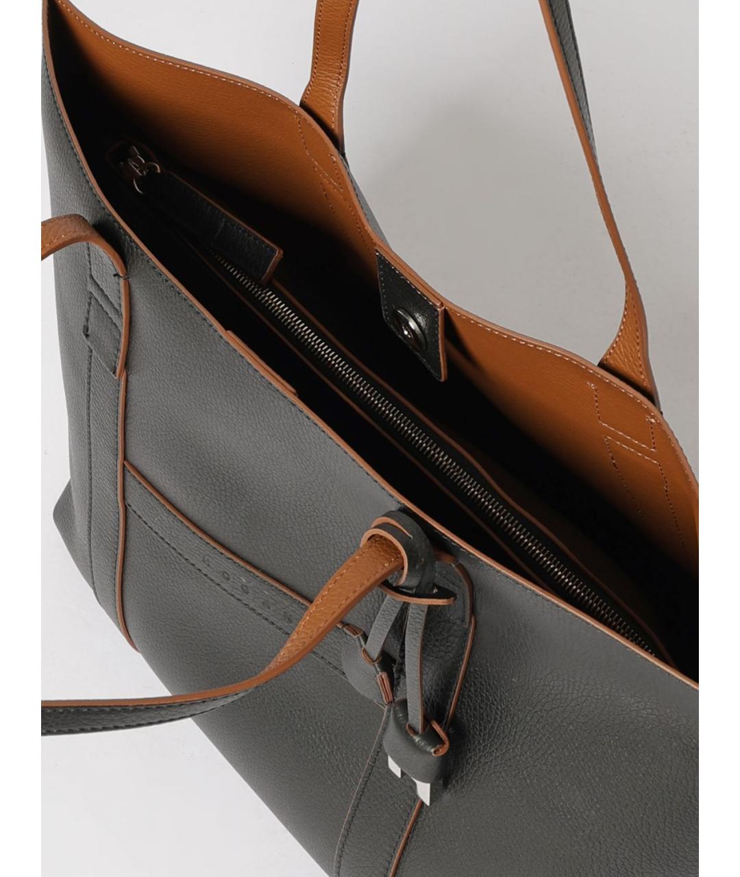 HOGAN Черная кожаная сумка через плечо, фото 3