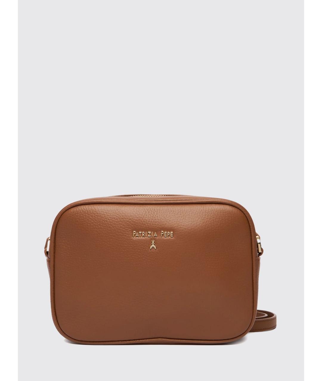 PATRIZIA PEPE Коричневая сумка через плечо, фото 4