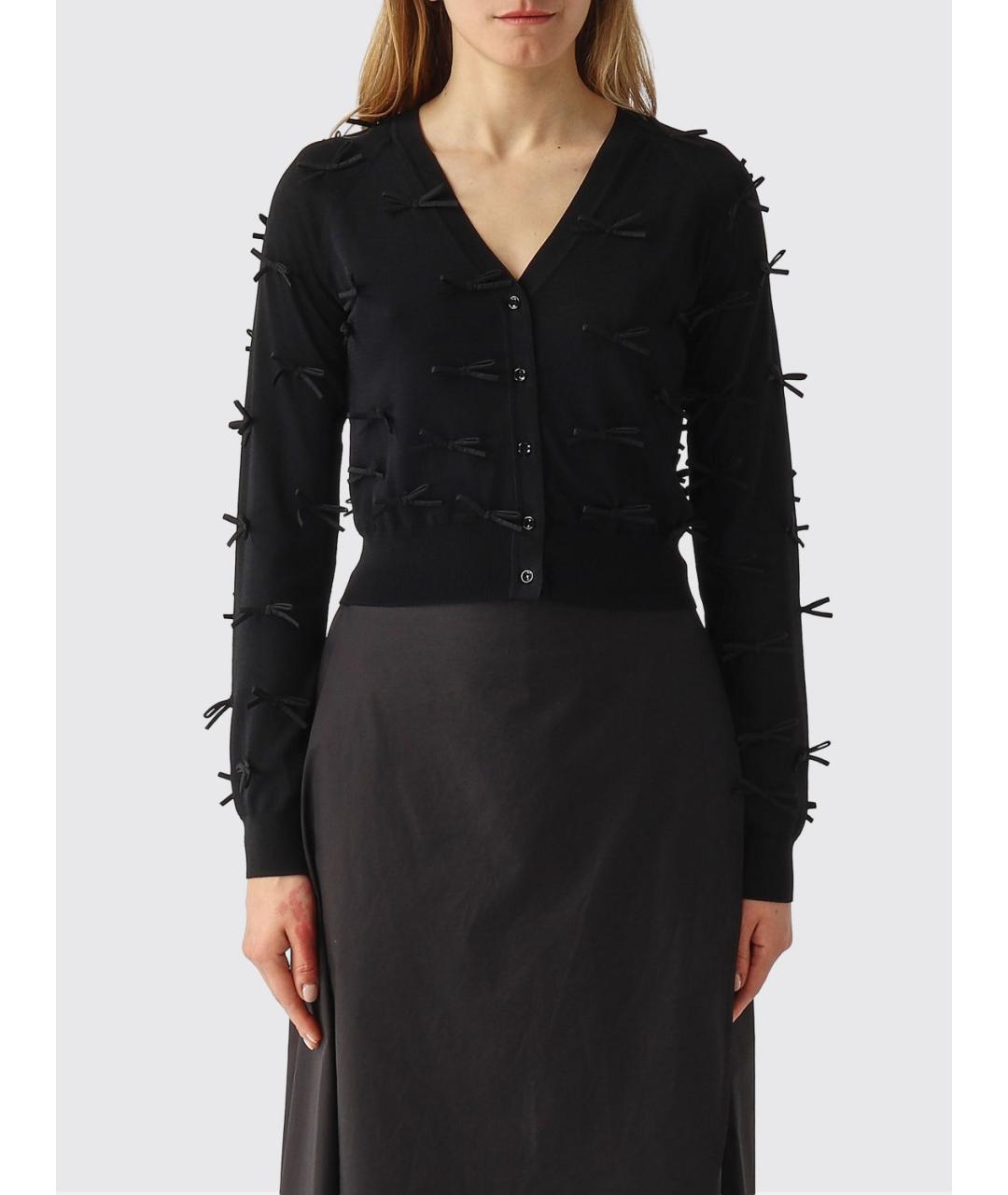 MEIMEIJ Черный вискозный кардиган, фото 4