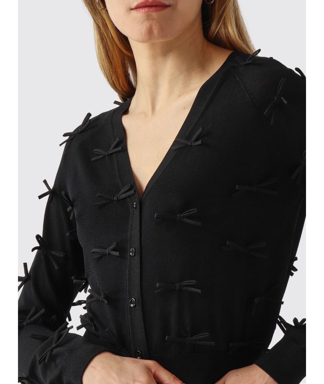 MEIMEIJ Черный вискозный кардиган, фото 3