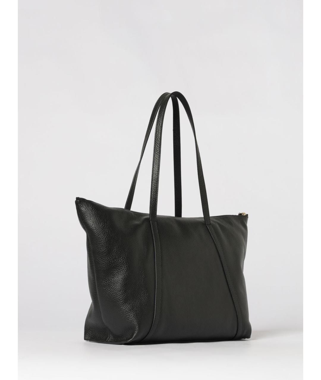 COCCINELLE Черная кожаная сумка тоут, фото 2