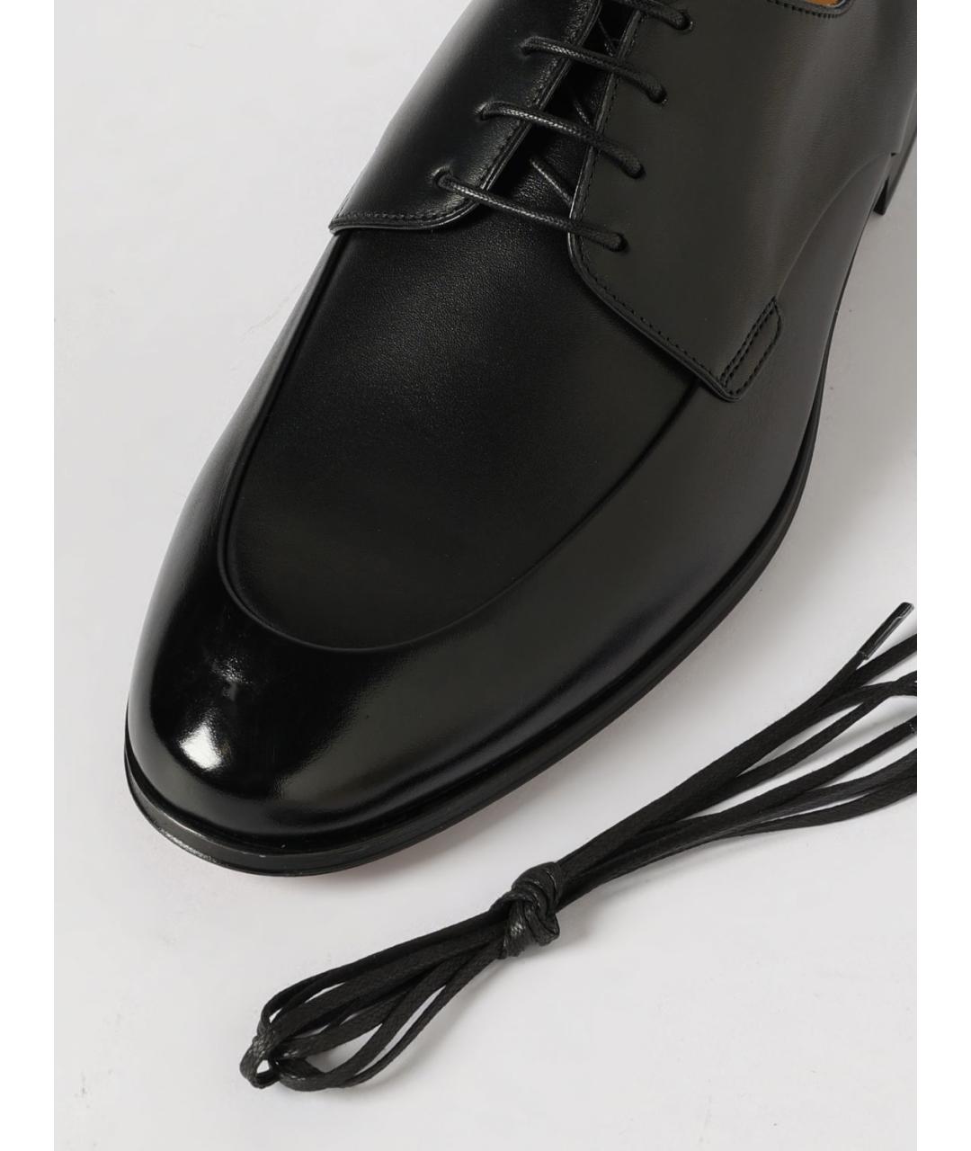 BALLY Черные кожаные туфли, фото 4