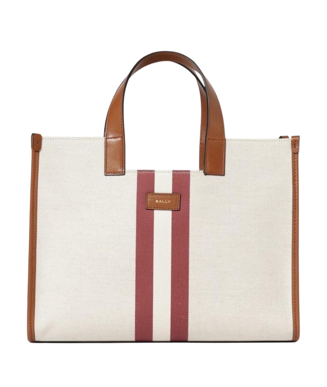 BALLY Бежевая хлопковая сумка через плечо, фото 1