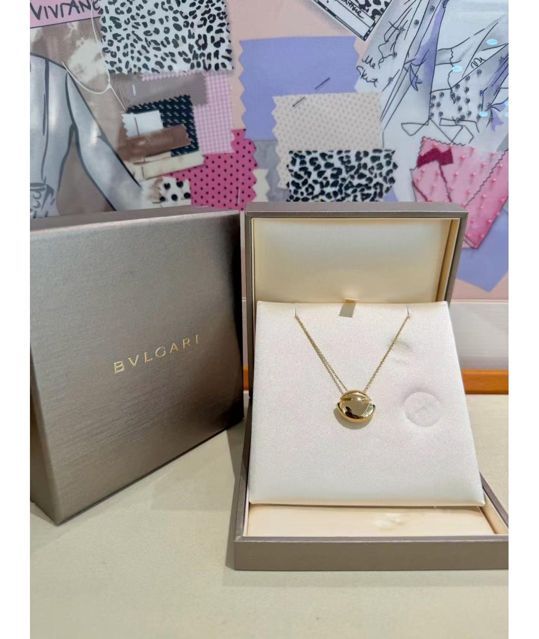 BVLGARI Золотое колье из желтого золота, фото 2