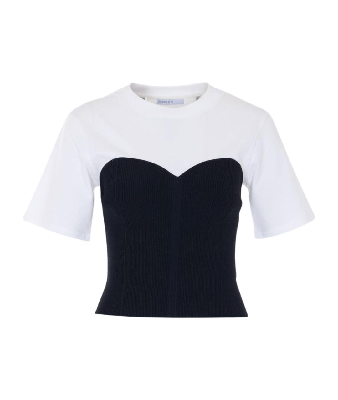 PATRIZIA PEPE Белая вискозная футболка, фото 1