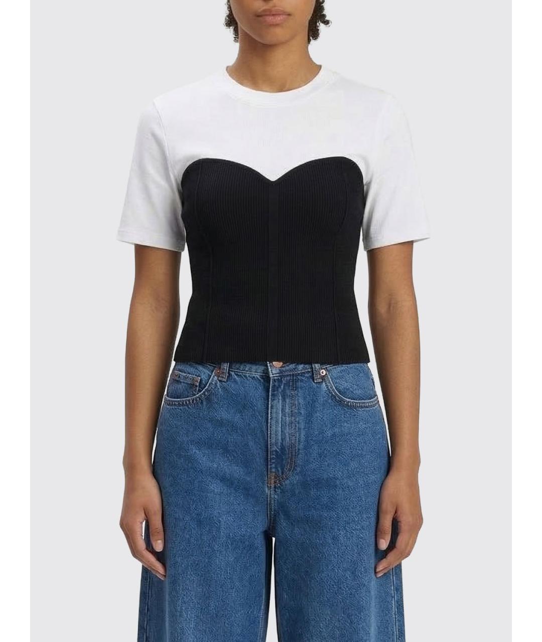 PATRIZIA PEPE Белая вискозная футболка, фото 3