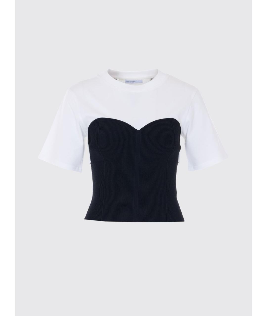 PATRIZIA PEPE Белая вискозная футболка, фото 4