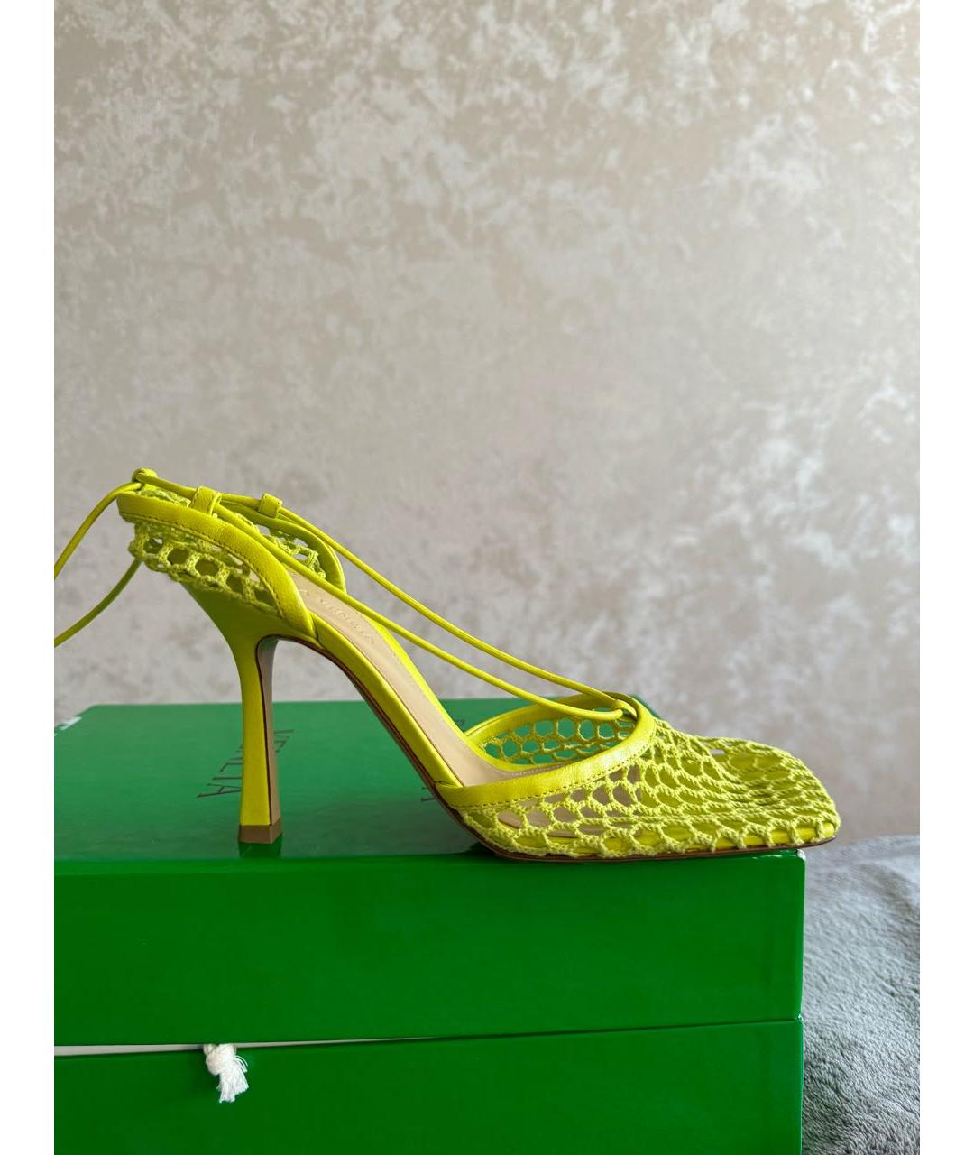 BOTTEGA VENETA Кожаные босоножки, фото 7