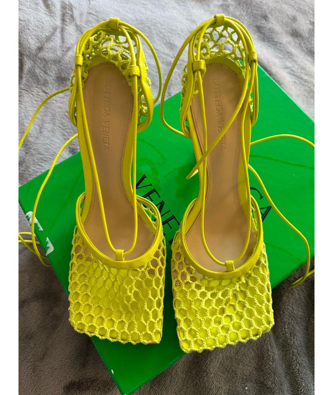 BOTTEGA VENETA Кожаные босоножки, фото 8