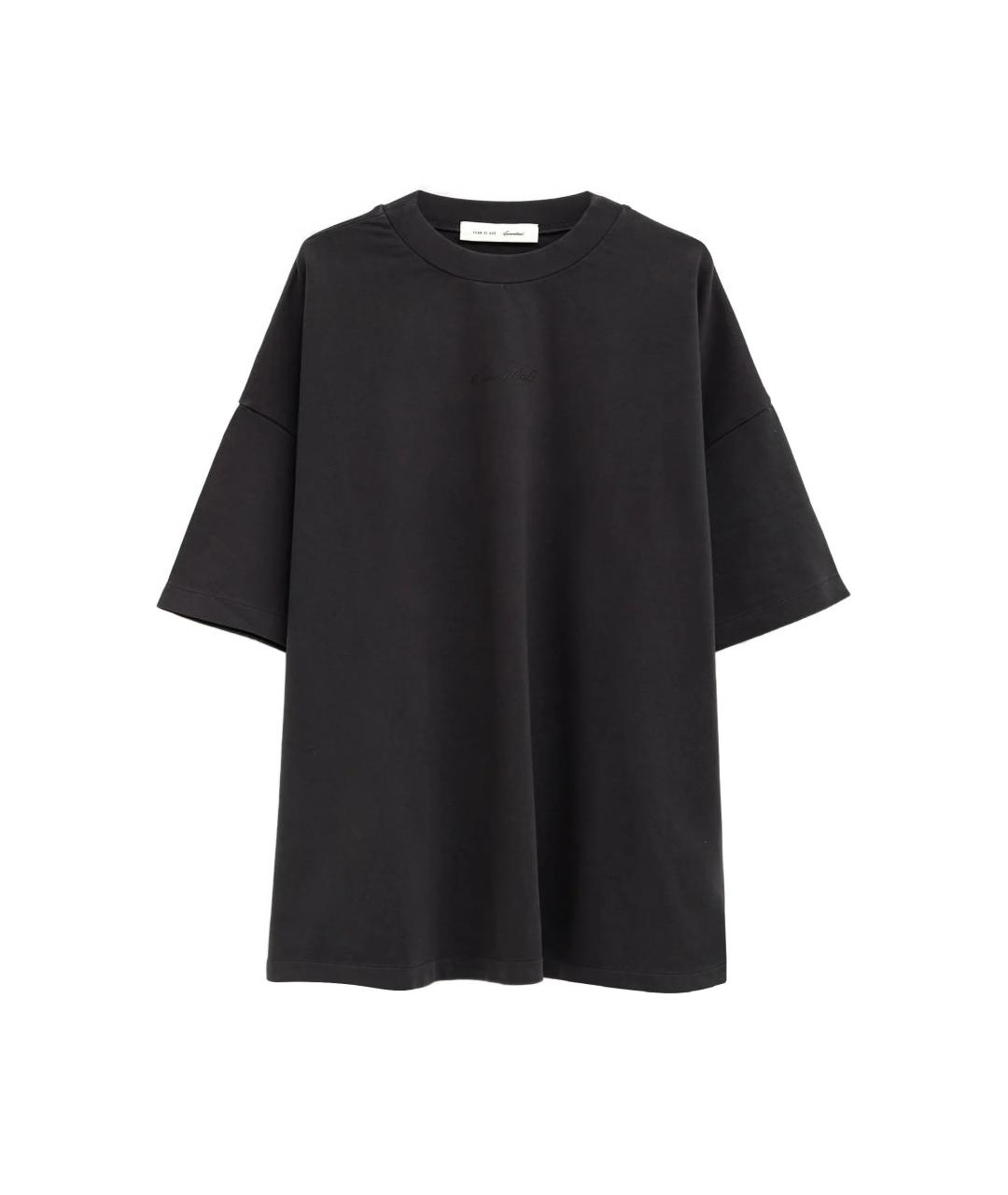 FEAR OF GOD ESSENTIALS Черная хлопковая футболка, фото 1