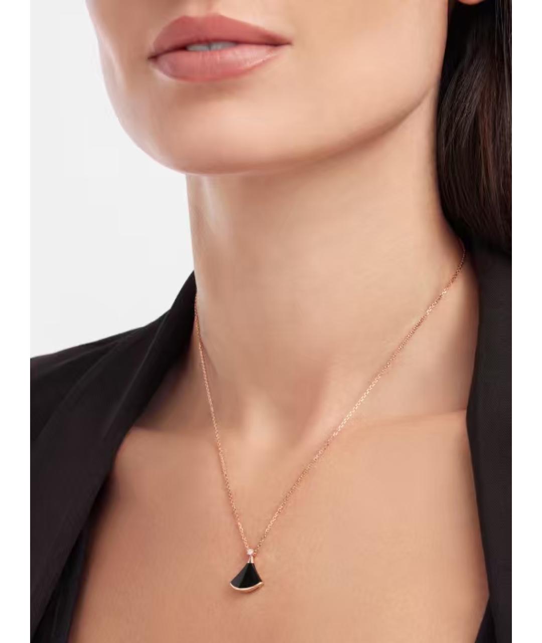 BVLGARI Золотое колье из розового золота, фото 3