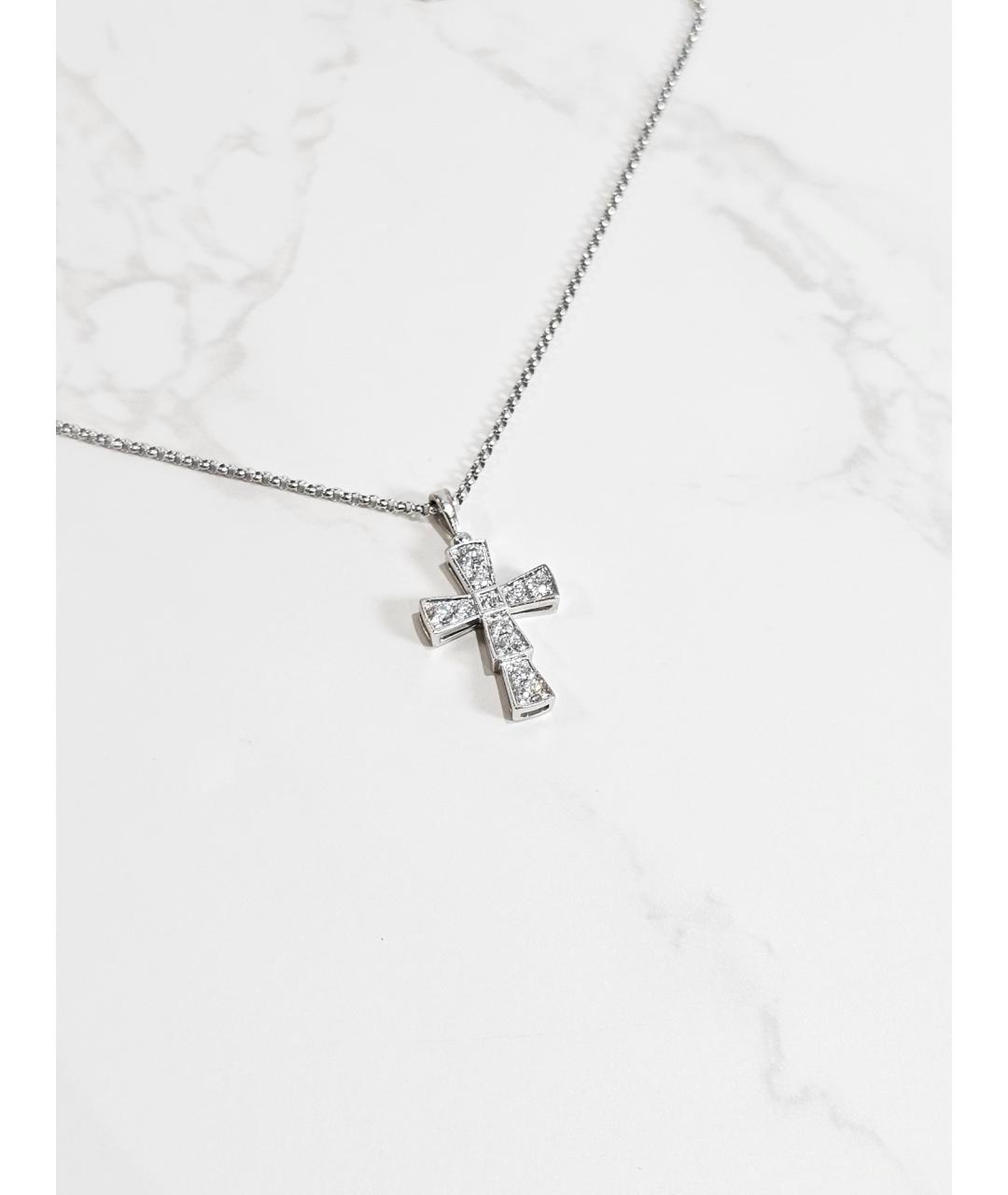 BVLGARI Серебряное колье из белого золота, фото 2