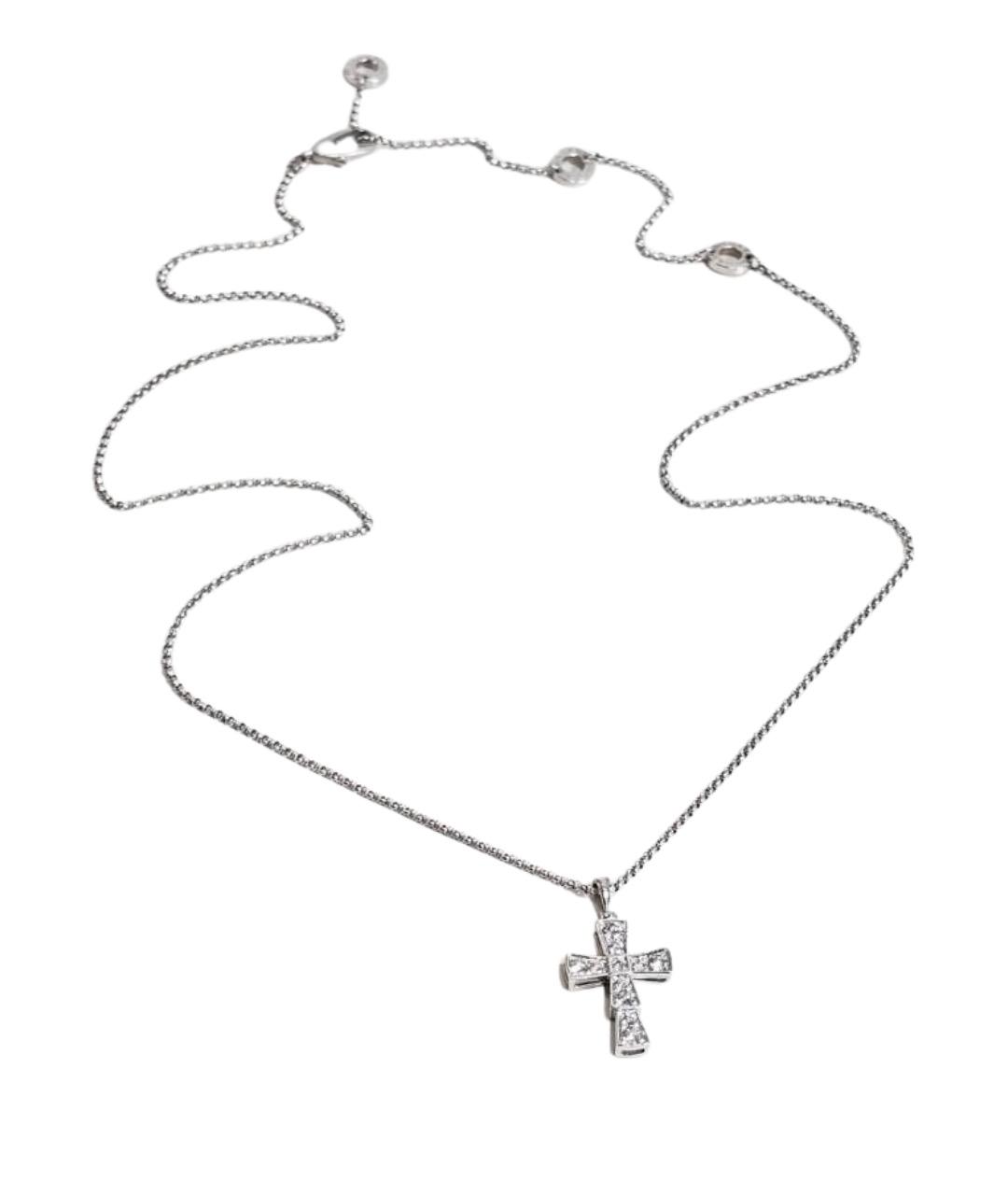 BVLGARI Серебряное колье из белого золота, фото 1