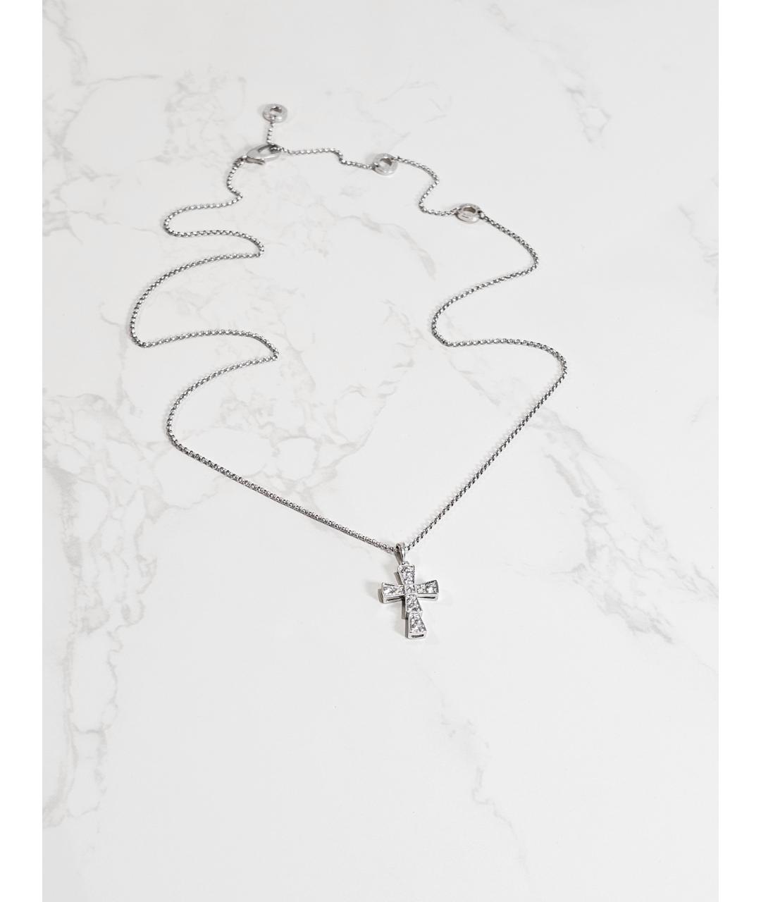 BVLGARI Серебряное колье из белого золота, фото 4