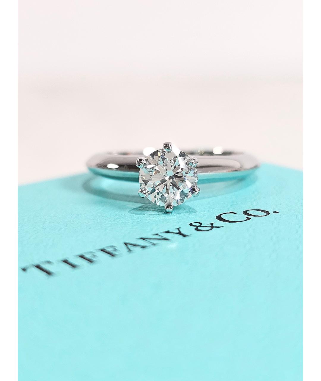 TIFFANY&CO Серебряное платиновое кольцо, фото 3