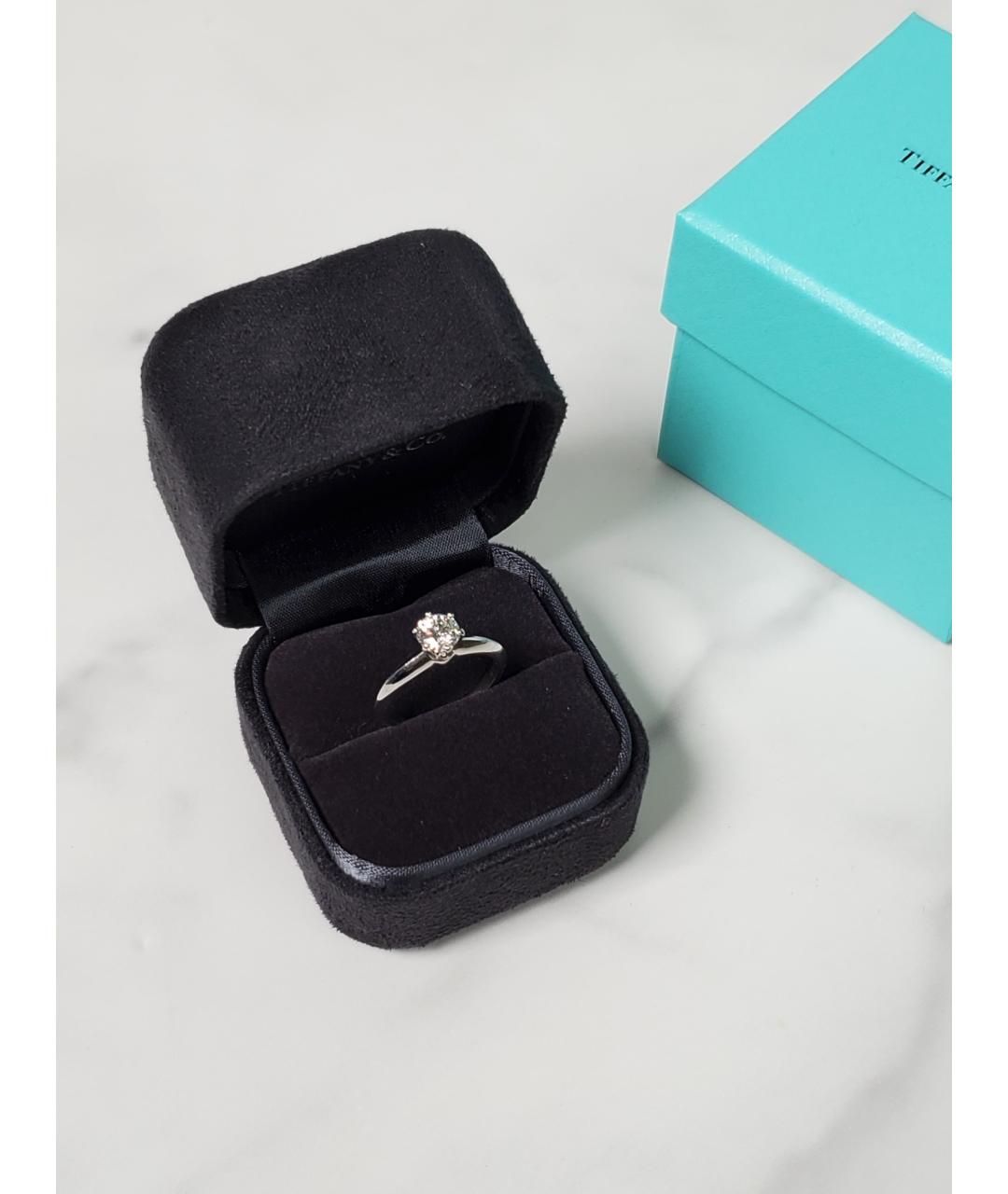 TIFFANY&CO Серебряное платиновое кольцо, фото 2