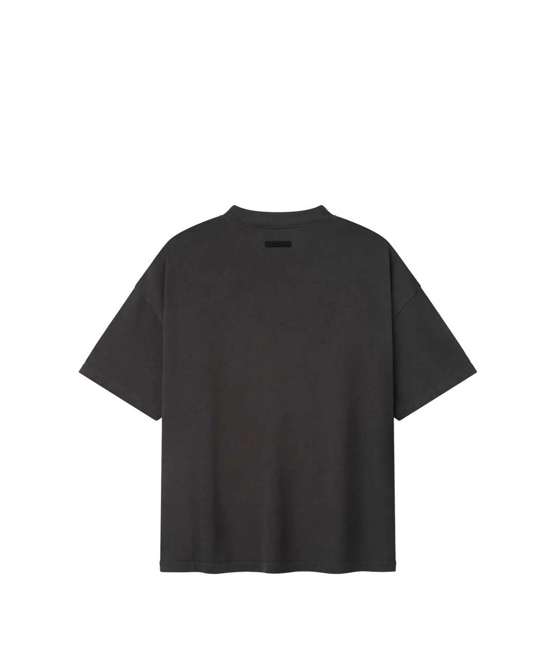 FEAR OF GOD ESSENTIALS Серая хлопковая футболка, фото 3