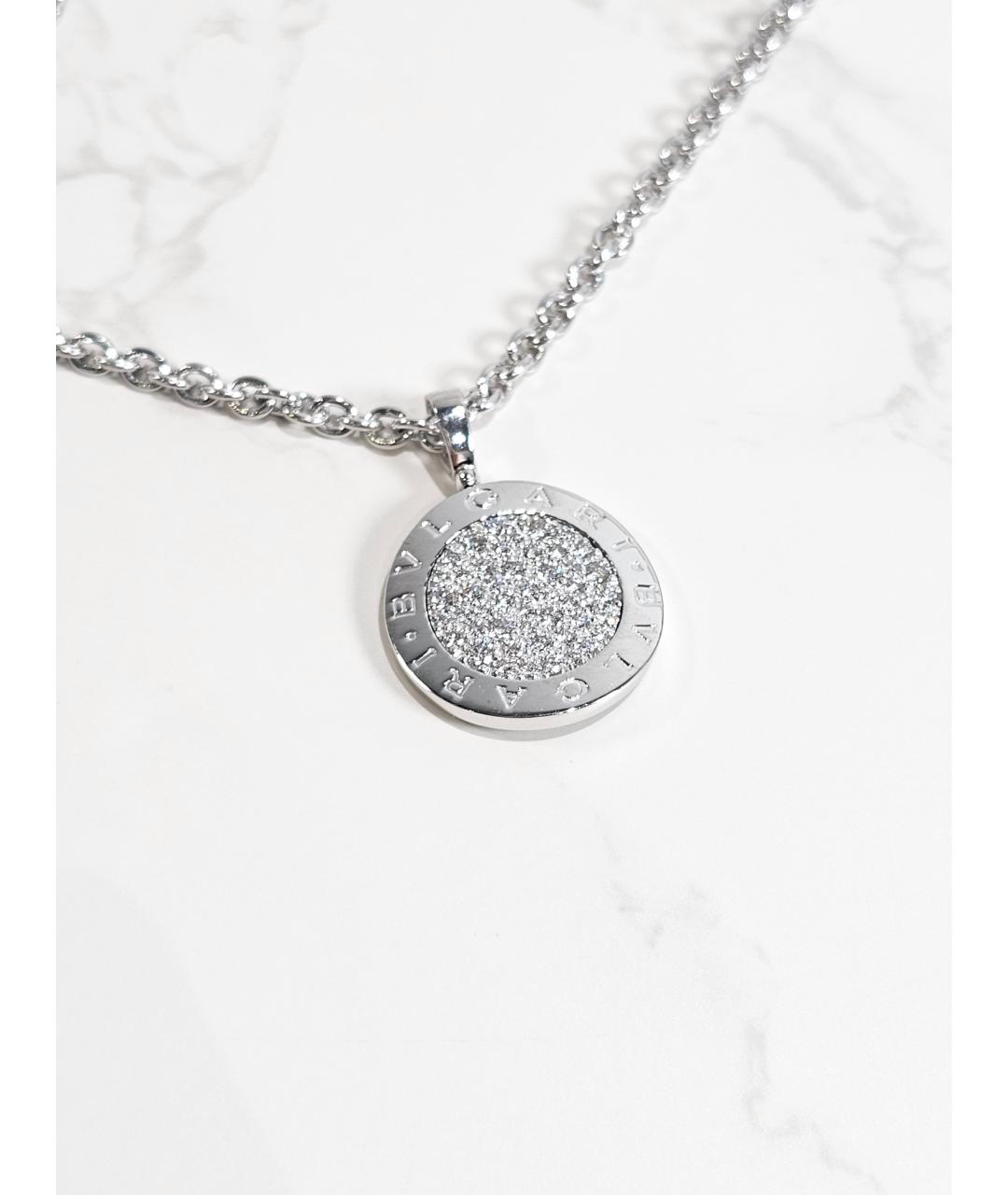 BVLGARI Серебряное колье из белого золота, фото 2
