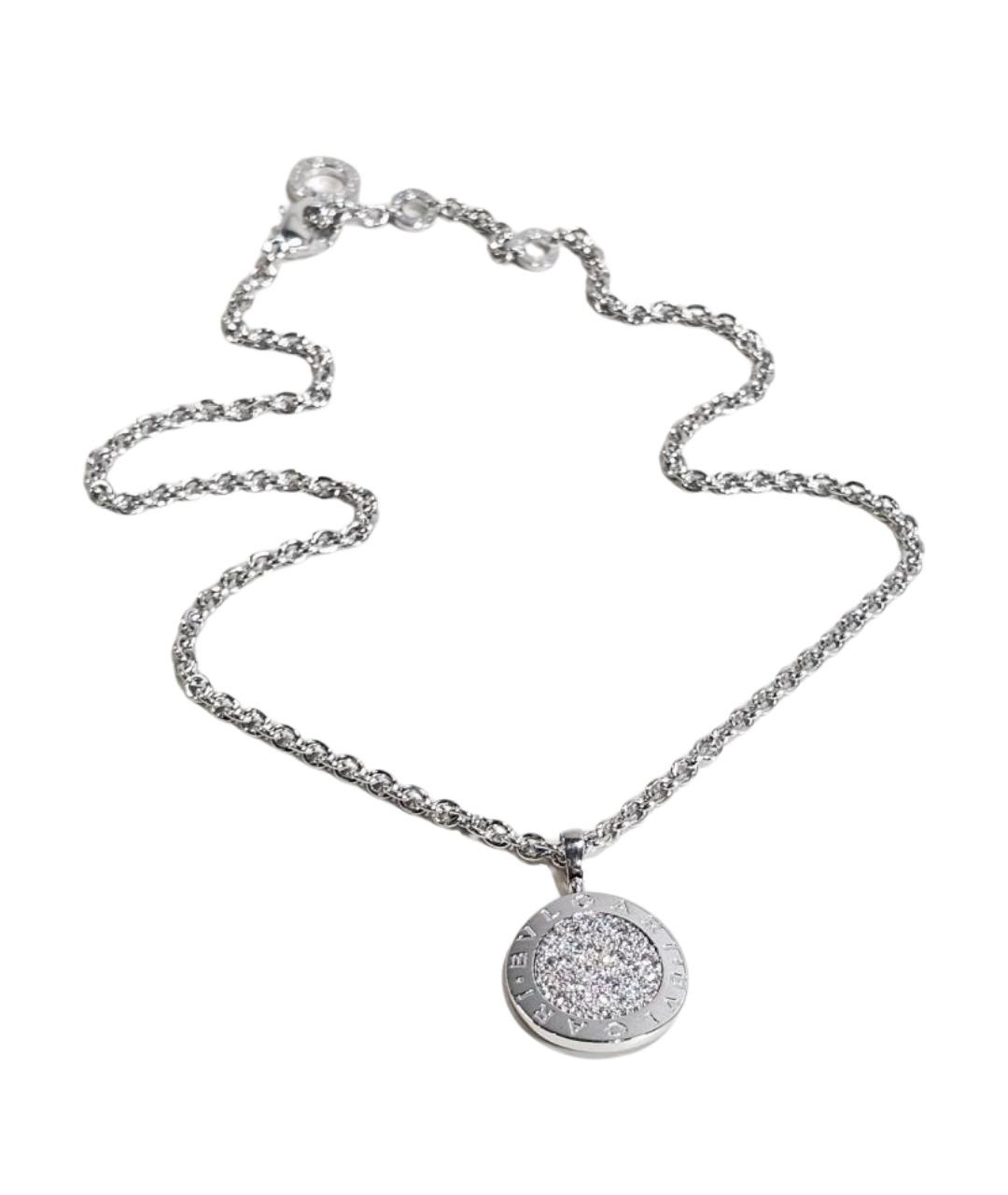 BVLGARI Серебряное колье из белого золота, фото 1