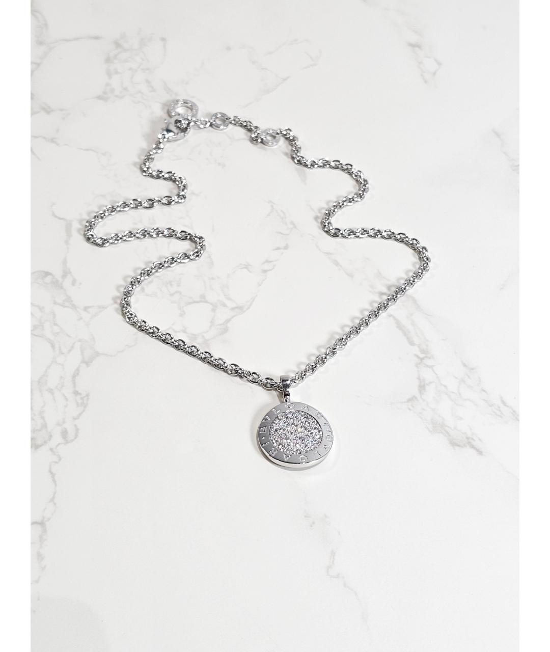 BVLGARI Серебряное колье из белого золота, фото 3