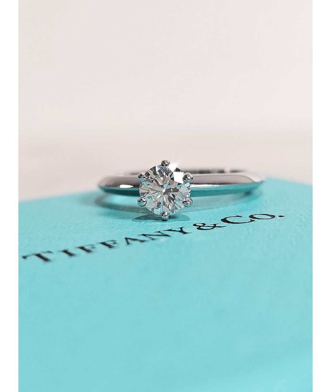 TIFFANY&CO Серебряное платиновое кольцо, фото 3