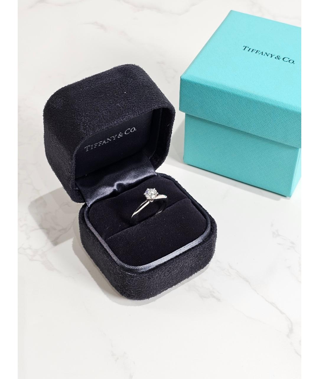 TIFFANY&CO Серебряное платиновое кольцо, фото 2