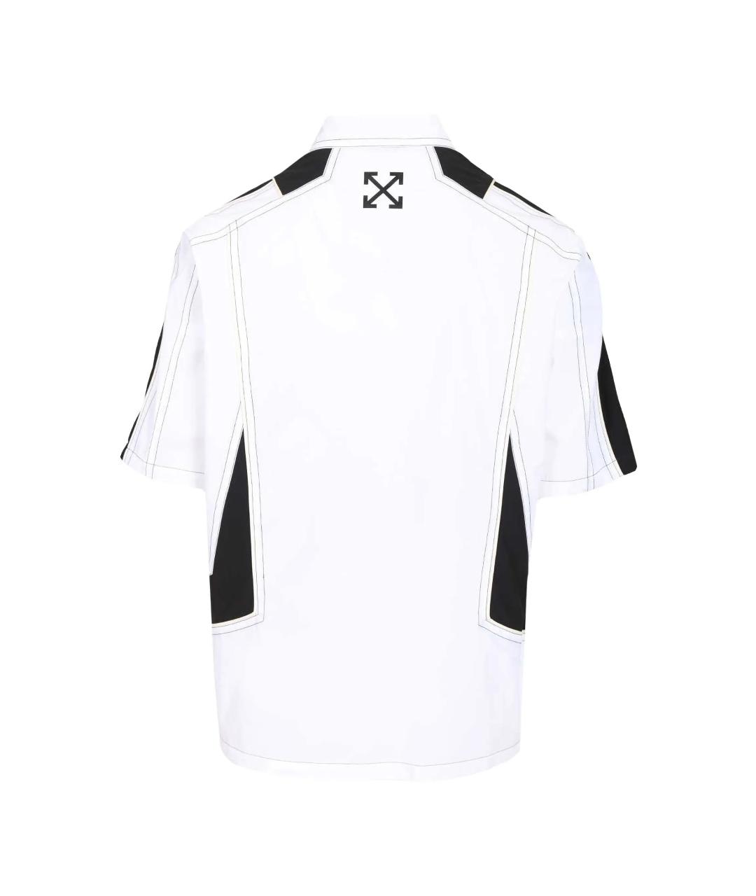 OFF-WHITE Белая хлопковая кэжуал рубашка, фото 4