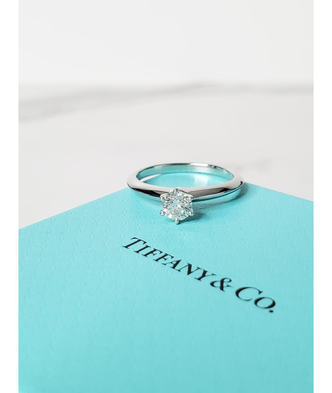 TIFFANY&CO Серебряное платиновое кольцо, фото 3