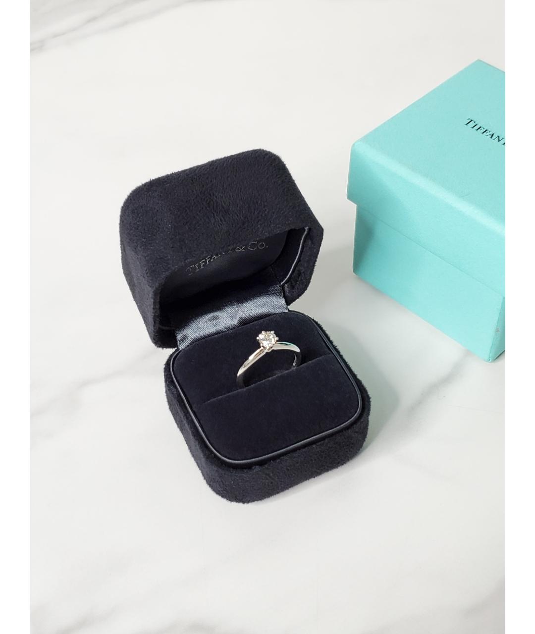 TIFFANY&CO Серебряное платиновое кольцо, фото 2